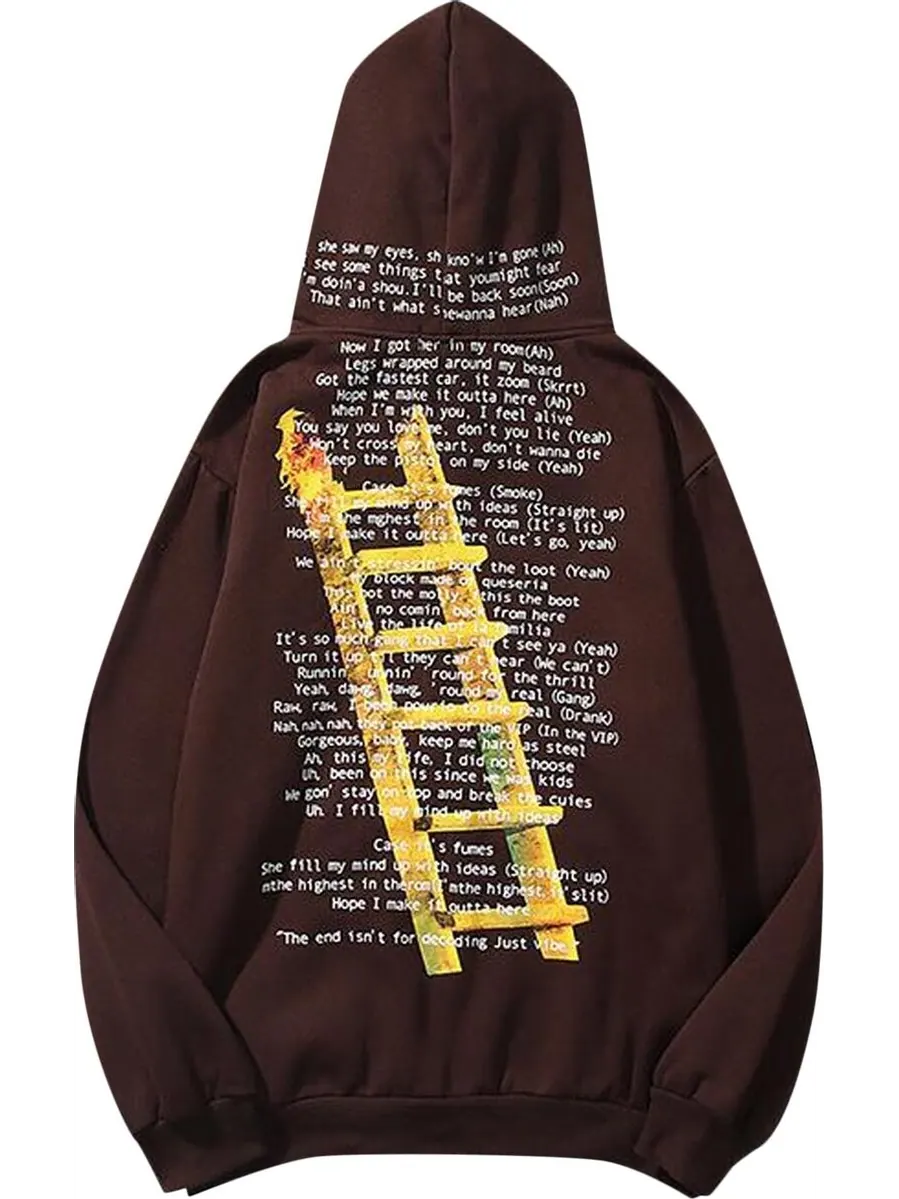 Худи Cactus Jack by Travis Scott Highest In The Room Not For Decoding Hoodie 'Brown' — изображение 2 из 2, коричневый