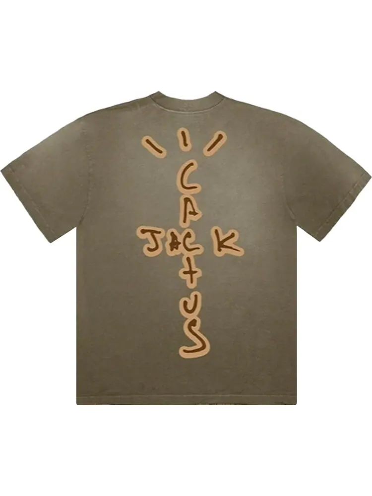Футболка Cactus Jack by Travis Scott Highest In The Room Dive T-Shirt 'Green' — изображение 2 из 2, зеленый