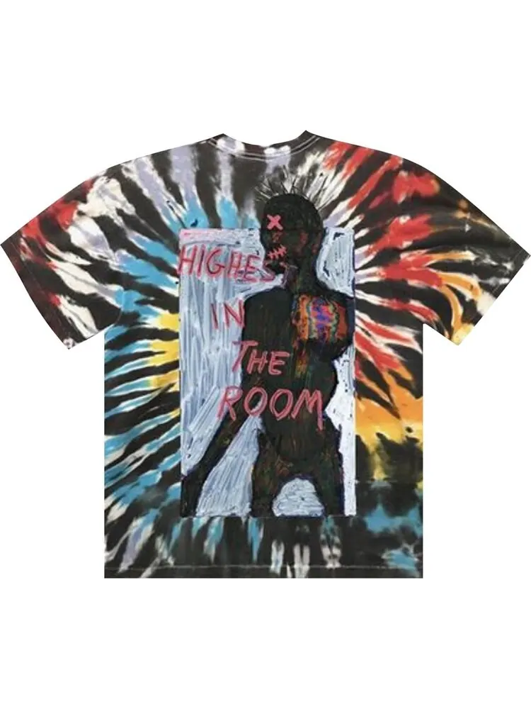 Футболка Cactus Jack by Travis Scott Highest In The Room T-Shirt 'Tie-Dye' — изображение 2 из 2, мульти