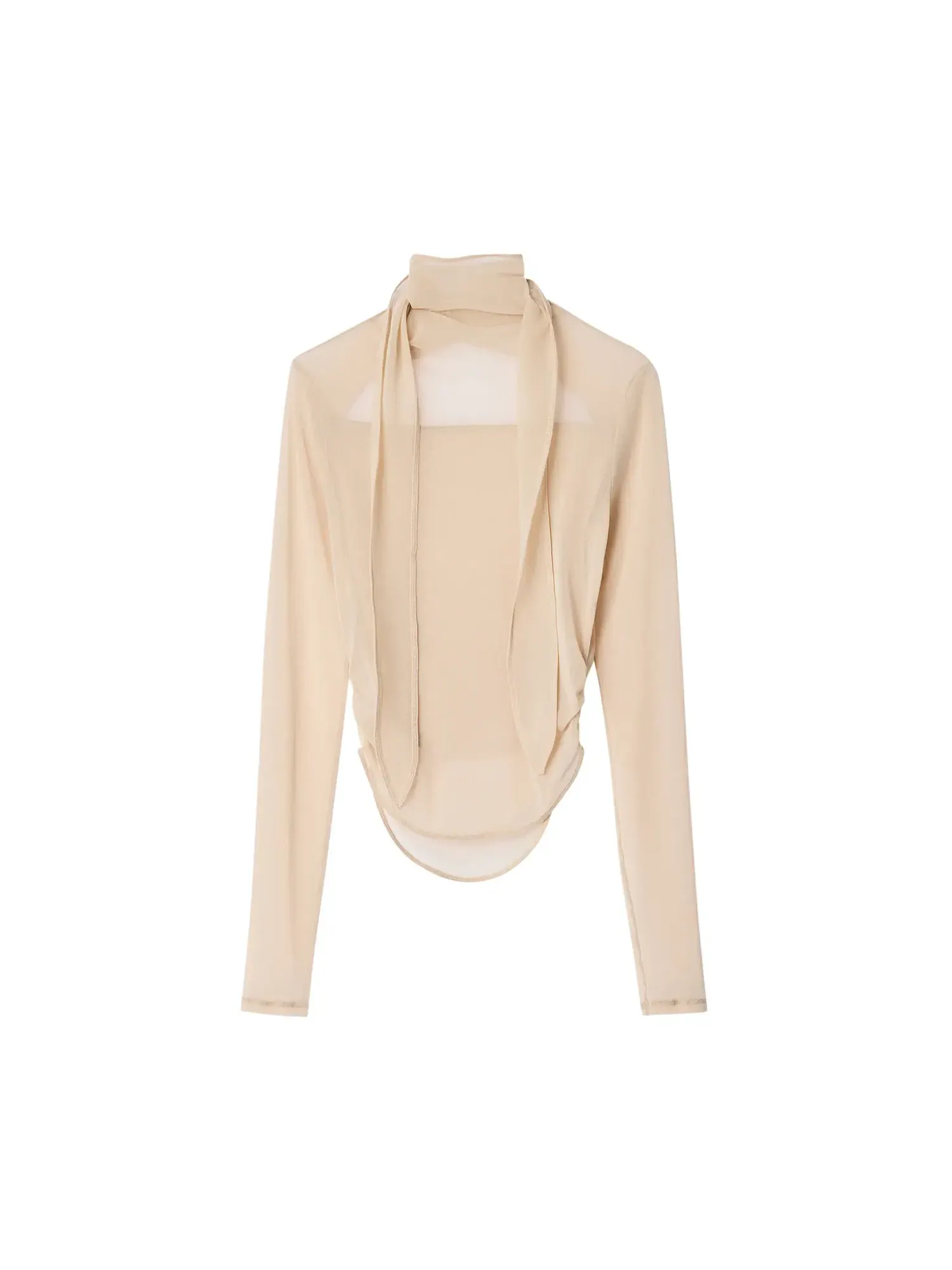 Топ Lemaire Ballerina Foulard Top — изображение 1 из 1, бежевый