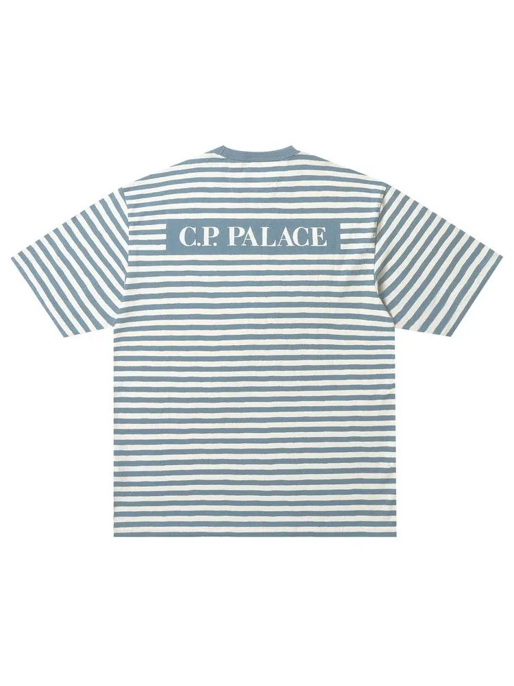 Футболка Palace x C.P. Company Jersey Printed T-Shirt — изображение 2 из 2, синий