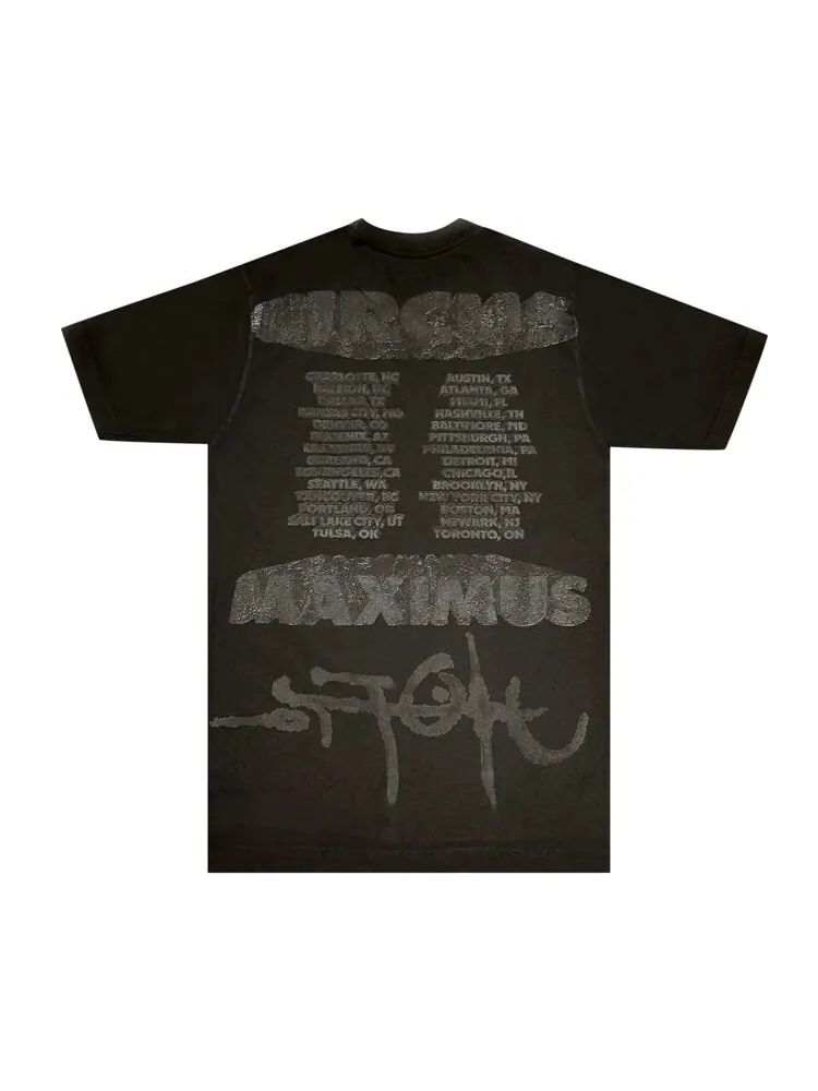 Футболка Cactus Jack By Travis Scott Cactus Jack by Travis Scott Green Hyena Tour Tee — изображение 2 из 2, черный
