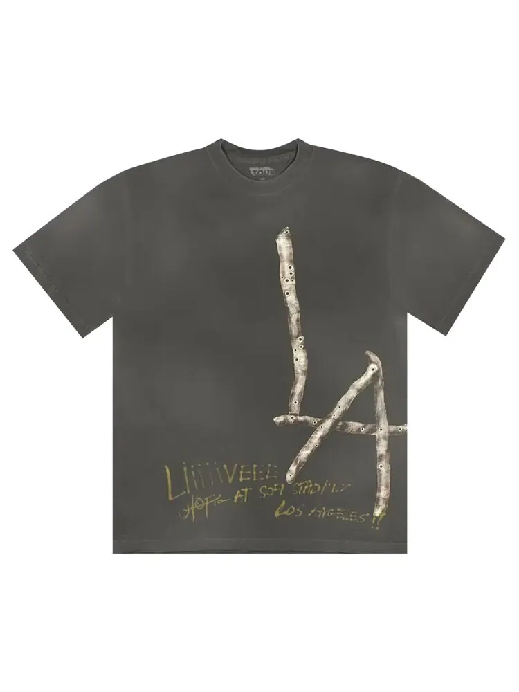 Футболка Cactus Jack by Travis Scott Utopia Is In Los Angeles T-Shirt — изображение 1 из 2, серый