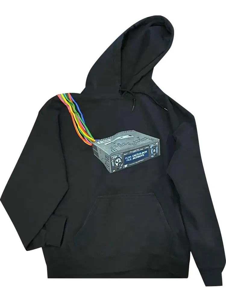 Худи Cactus Jack by Travis Scott JACKBOYS Cord Cutters Hoodie 'Black' — изображение 1 из 2, черный