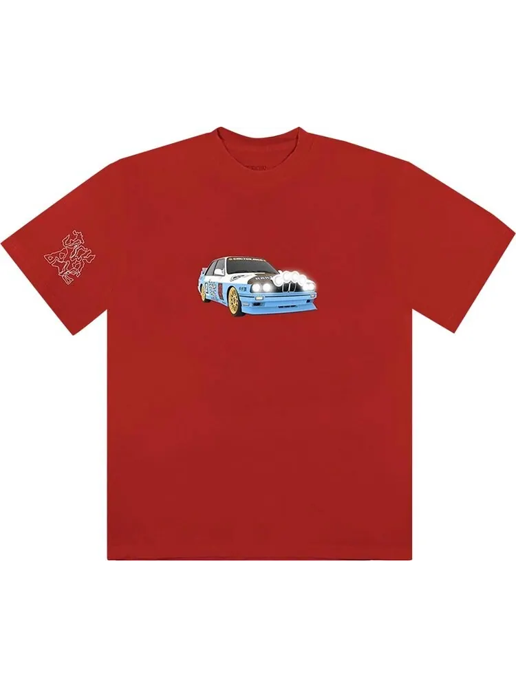 Футболка Cactus Jack by Travis Scott JACKBOYS Vehicle T-Shirt II 'Red' — изображение 1 из 1, красный