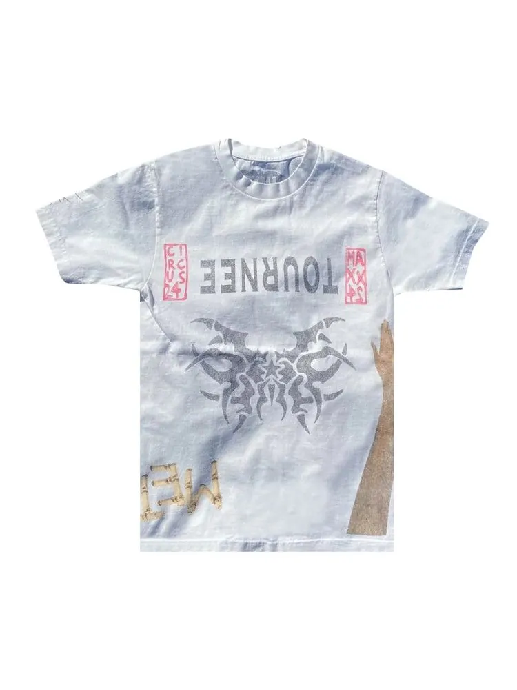 Футболка Cactus Jack by Travis Scott Metlife Tournee Tee — изображение 1 из 2, винтажный белый