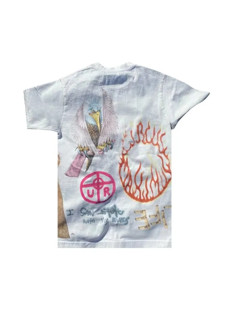 Футболка Cactus Jack by Travis Scott Metlife Tournee Tee — изображение 2 из 2, винтажный белый