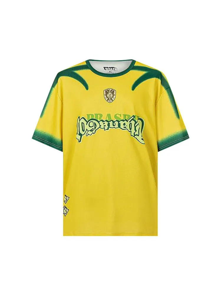 Джерси Cactus Jack by Travis Scott Brazil Soccer Jersey — изображение 1 из 2, желтый