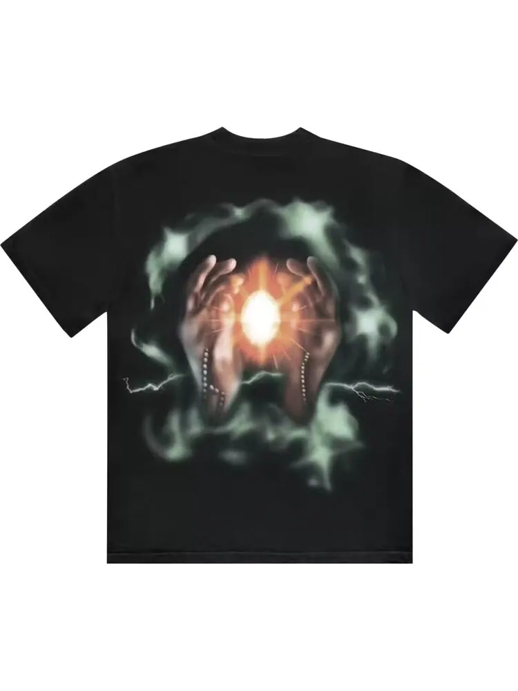 Футболка Cactus Jack by Travis Scott C5 Utopia 'Black' — изображение 2 из 2, черный