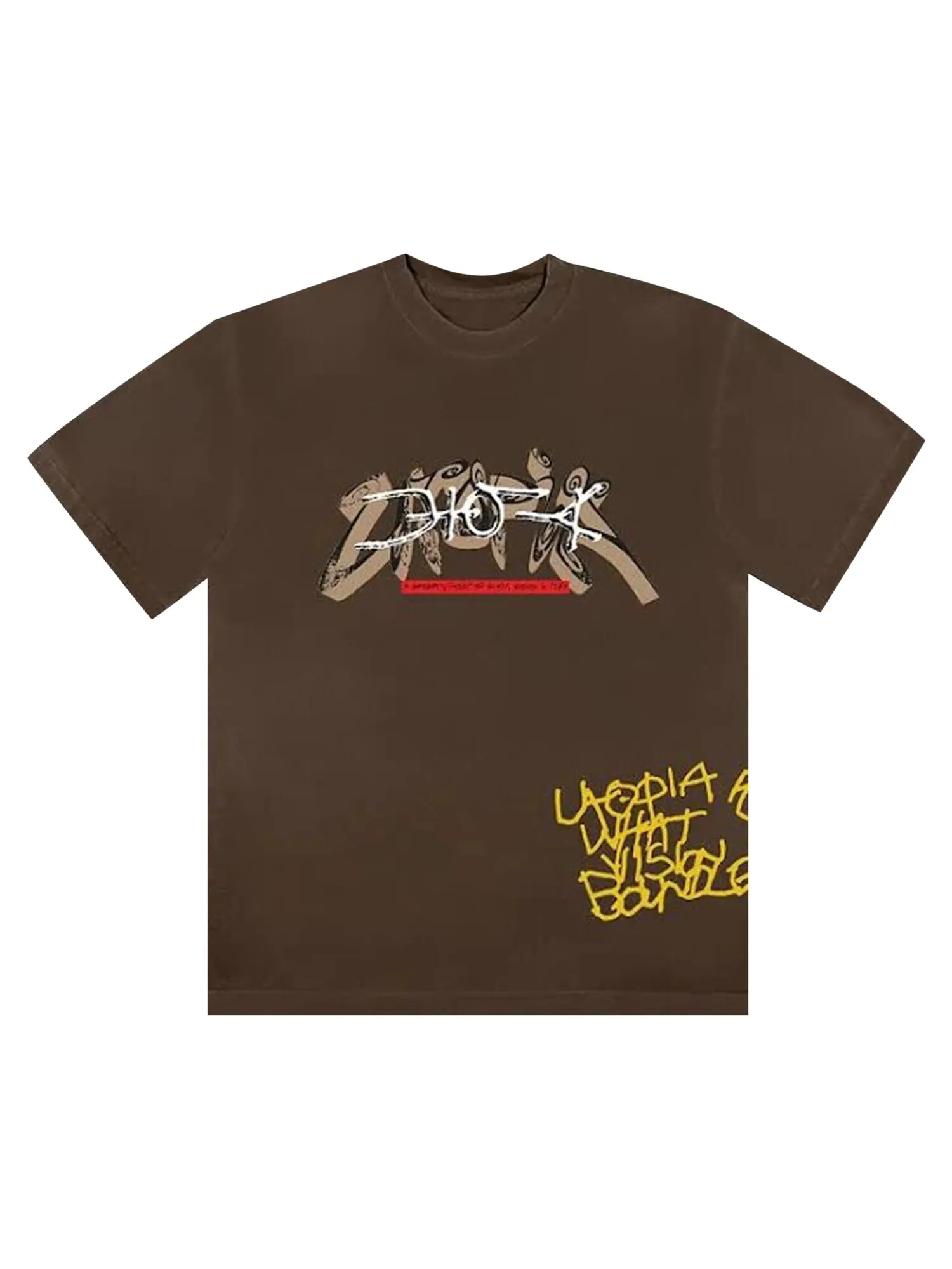 Футболка Cactus Jack от Travis Scott Utopia I — изображение 1 из 2, коричневый