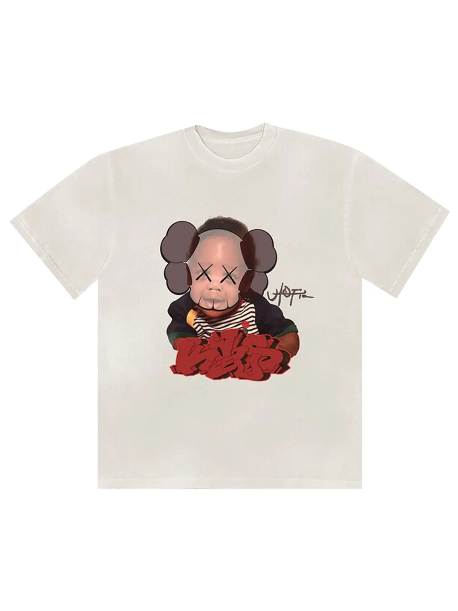Футболка Cactus Jack от Travis Scott Utopia x Kaws Tee I White — изображение 1 из 2, белый