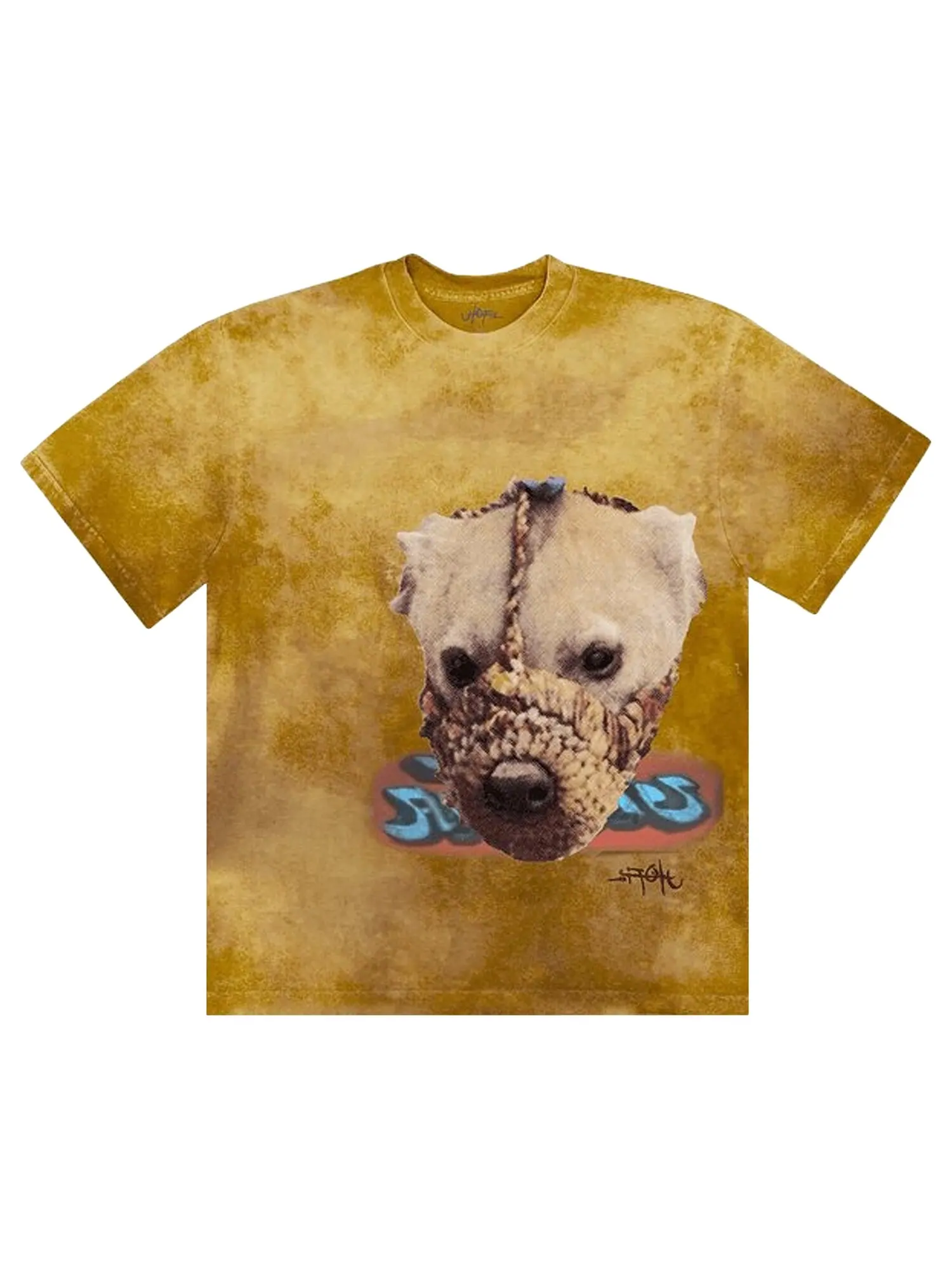 Футболка Cactus Jack от Travis Scott Siren Tie Dye, горчичная — изображение 1 из 2, желтый