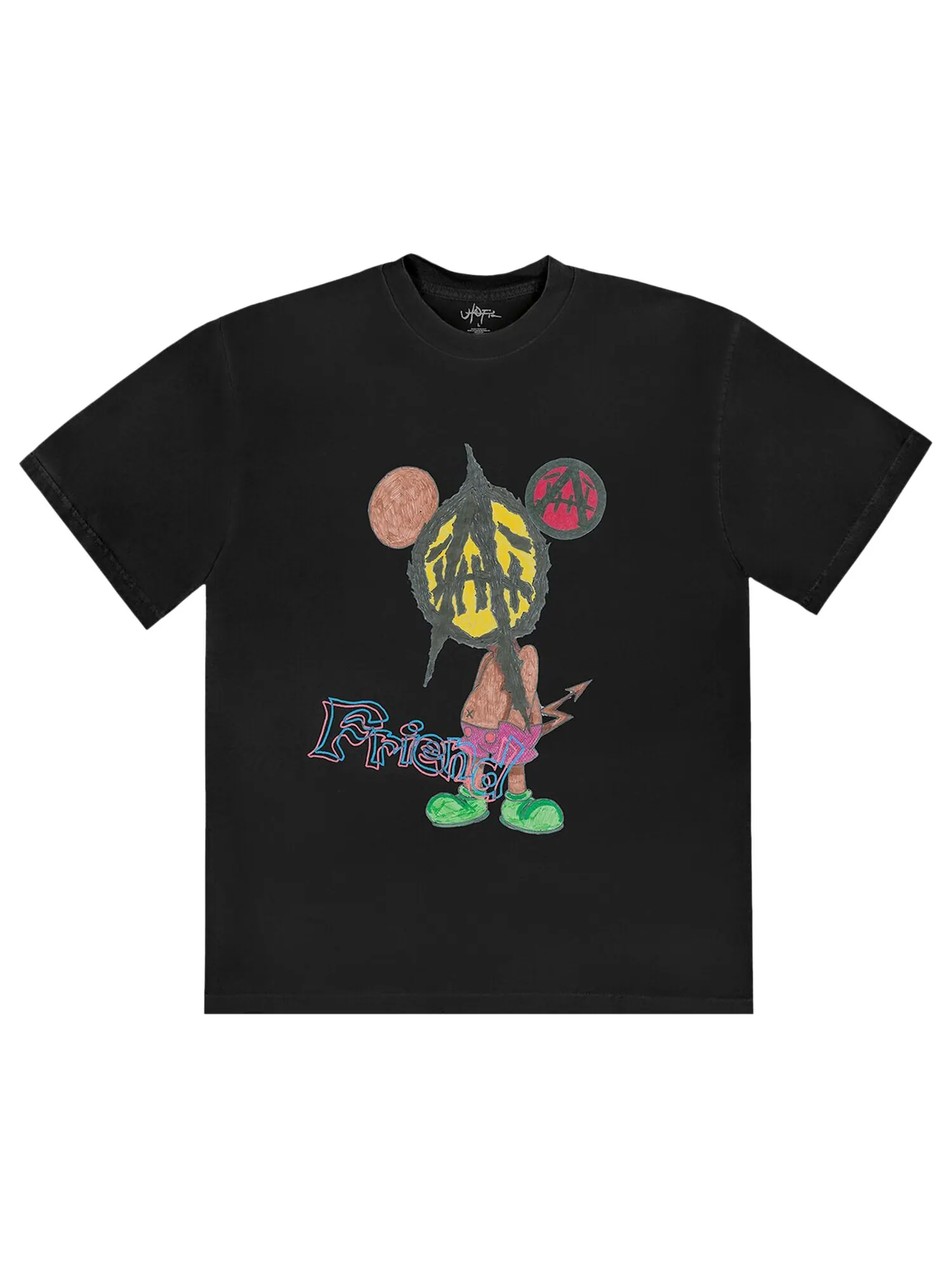 Футболка Cactus Jack от Travis Scott Utopia x St Michael Tee 2B Black — изображение 1 из 2, черный