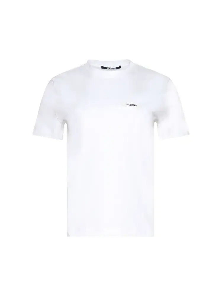 Футболка Jacquemus Le T-Shirt Gros Grain 'White' — изображение 1 из 1, белый