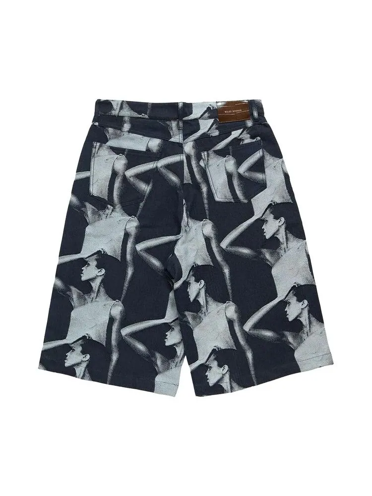 Шорты Wales Bonner Jet Shorts — изображение 2 из 3, синий