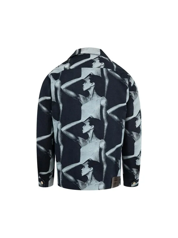 Куртка Wales Bonner Jet Zip Jacket — изображение 2 из 2, синий