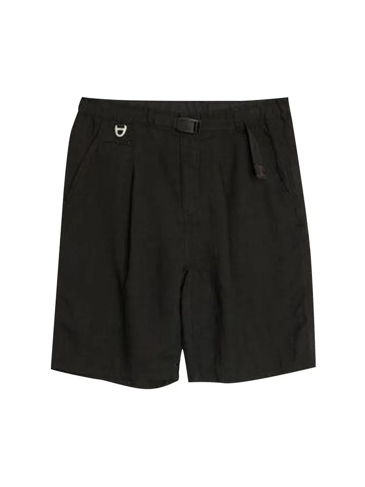 Шорты Undercover Belted Linen Short — черный