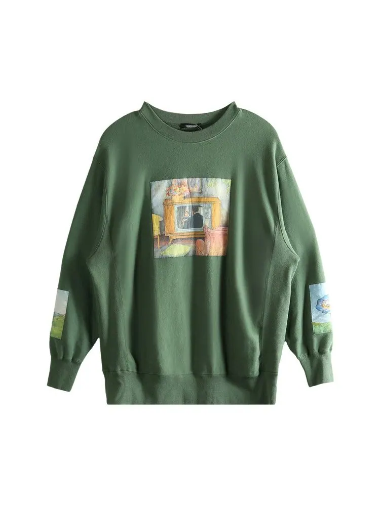 Топ Undercover Men C/S Classic Fit Crewneck Top 'Muted Green' — изображение 1 из 1, серый