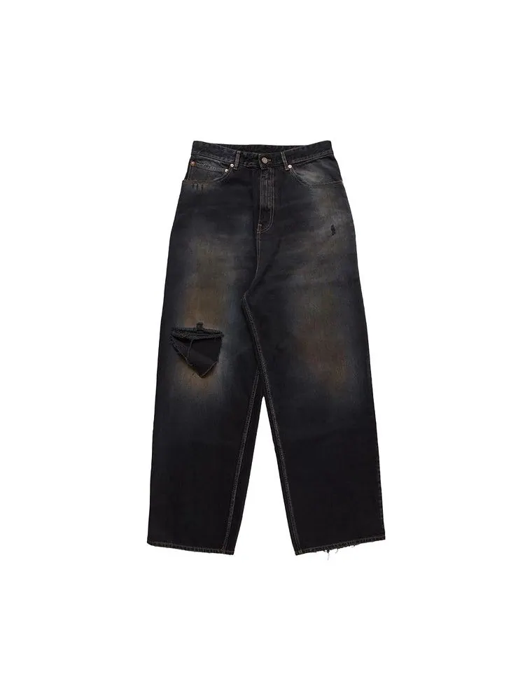 Джинсы Vetements Distressed Baggy Jeans