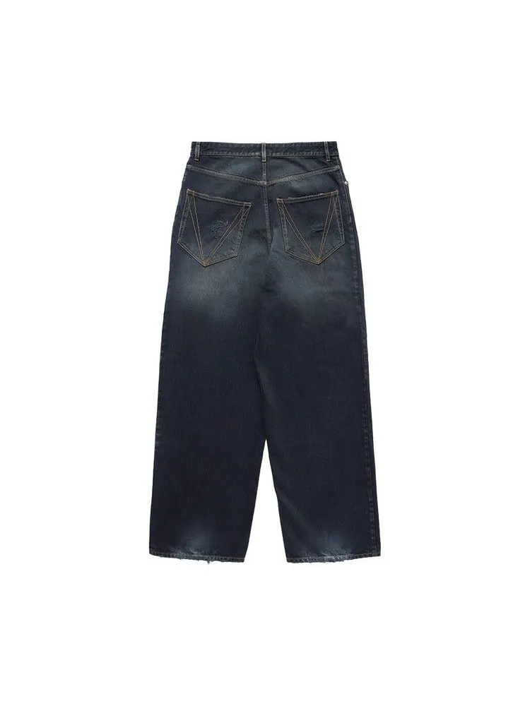 Джинсы Vetements Distressed Baggy Jeans — изображение 2 из 2, серый