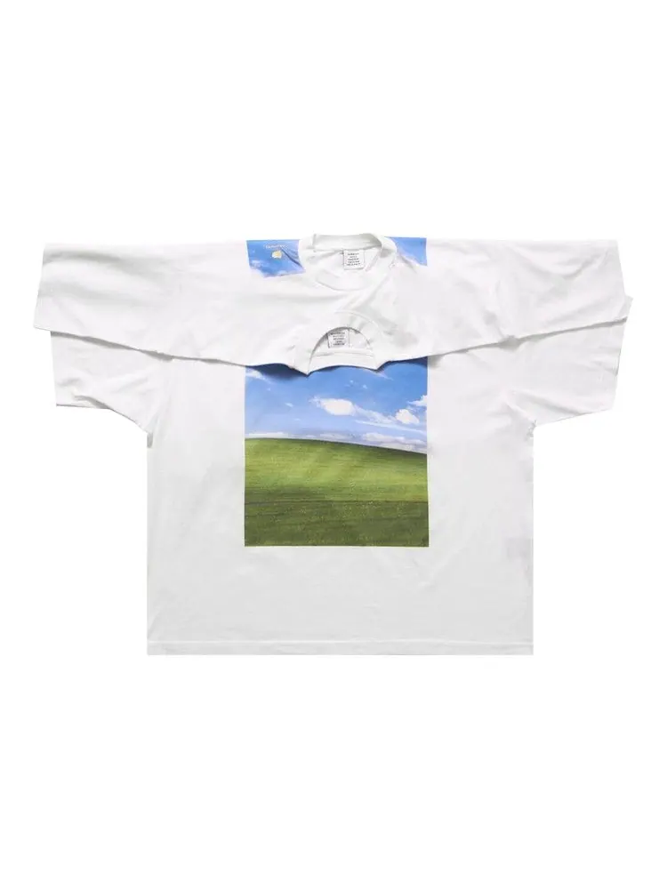Футболка Vetements Desktop Double Layered T-Shirt — изображение 2 из 2, белый