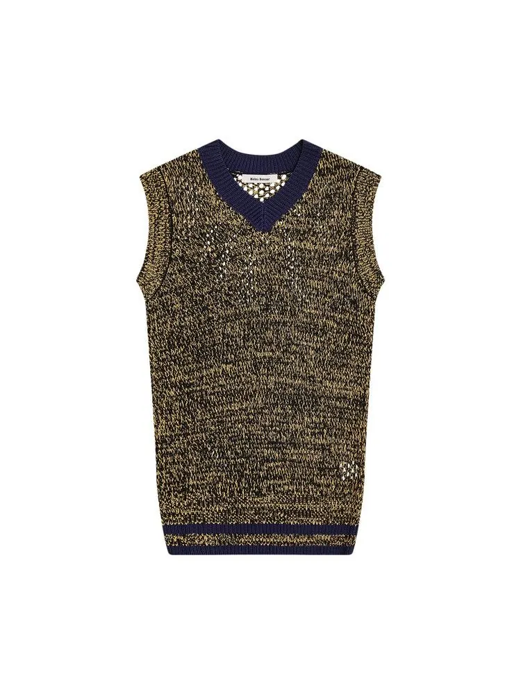 Жилет Wales Bonner Shade Knit Vest — изображение 1 из 2, темно-синий/желтый