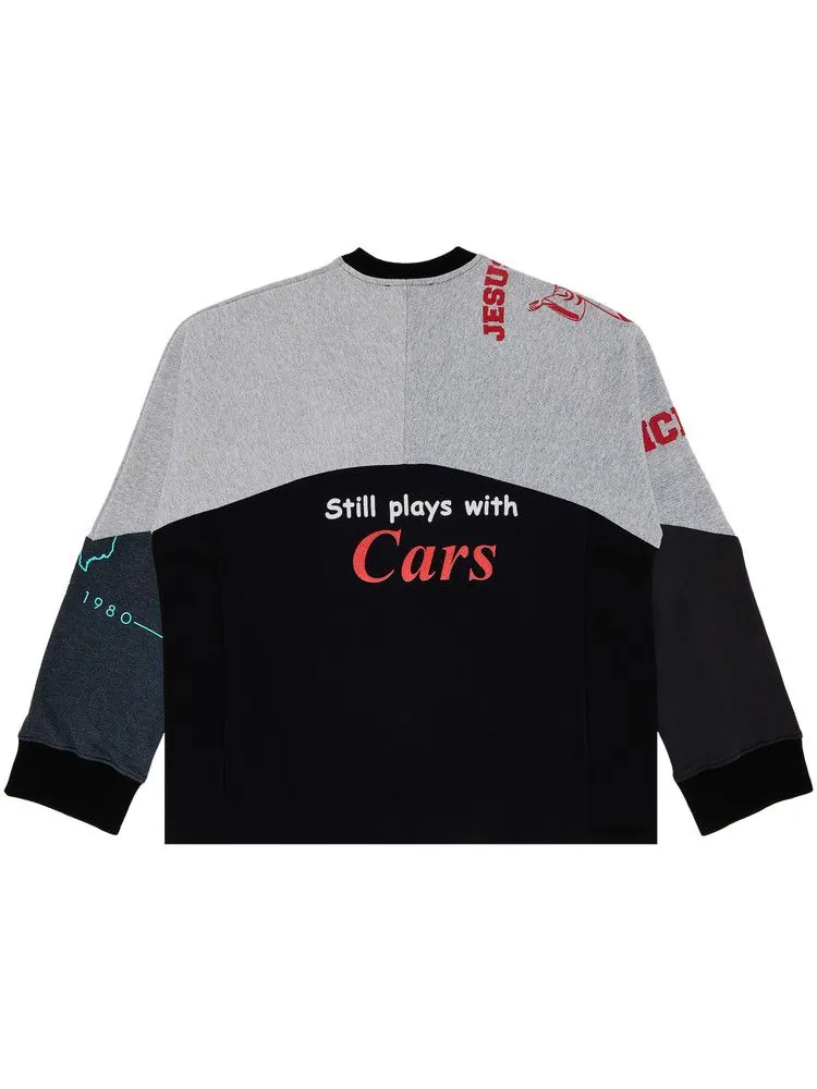 Толстовка Marine Serre Upcycled Graphic Sweatshirt — изображение 2 из 3, магнетический
