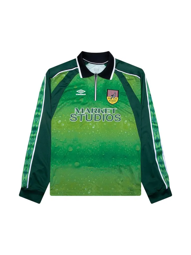 Лонгслив Market x Umbro Long-Sleeve Keeper Kit — изображение 1 из 2, классический зеленый