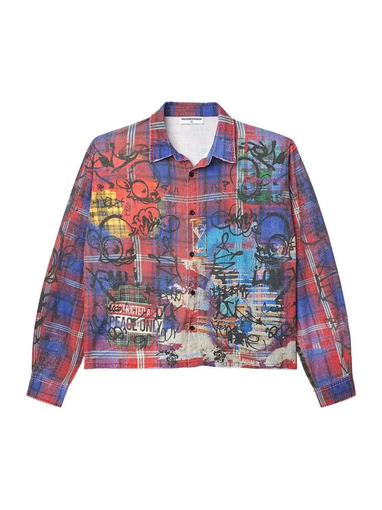 Топ Vale Forever Graffiti Flannel — изображение 1 из 2, мульти