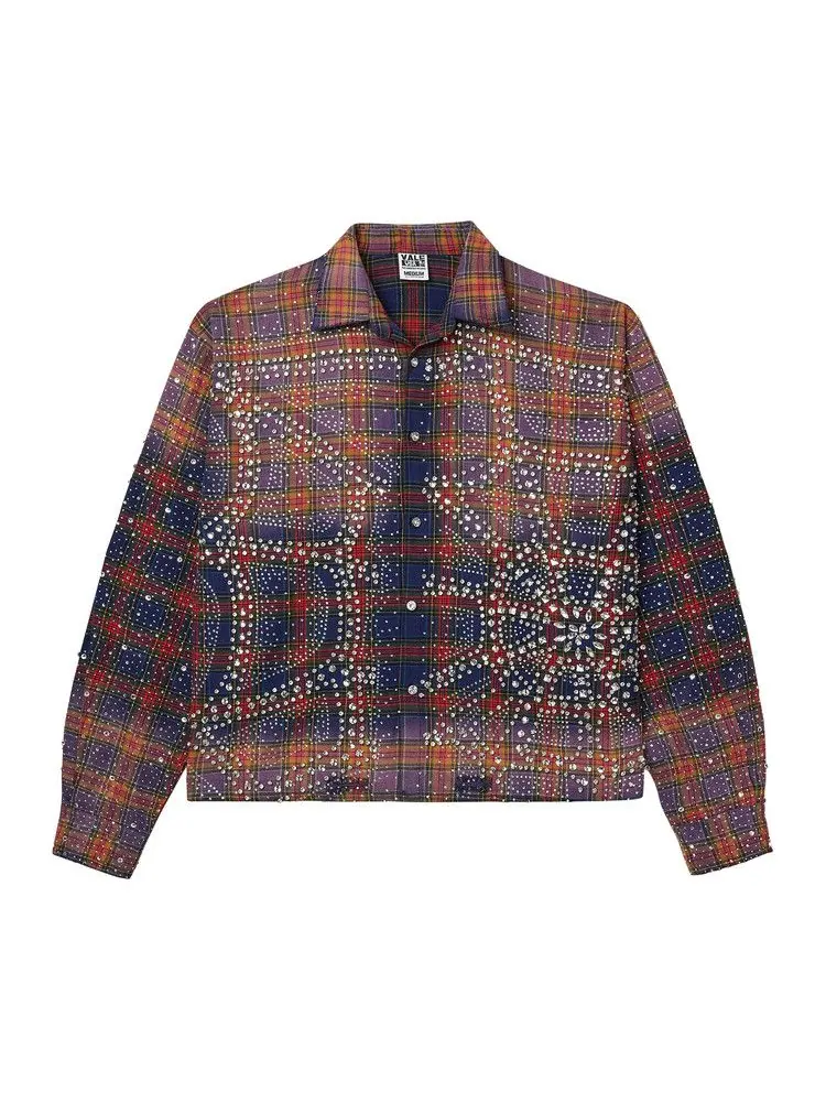 Топ Vale Forever Purple Fever Flannel — изображение 1 из 2, синий/оранжевый