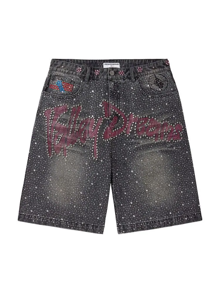 Брюки Vale Forever Iced Out Jorts — изображение 1 из 2, черный