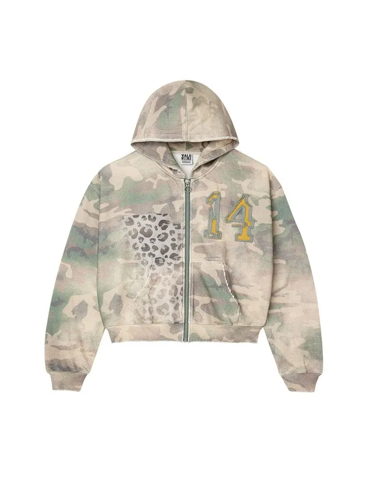 Толстовка Vale Forever Cheetah Camo Zip Up, Leopard/Camo — изображение 1 из 2, желтый
