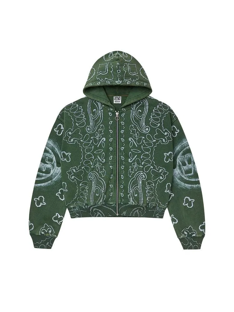Толстовка Vale Forever Green Flag Zip Up — изображение 1 из 2, темный зеленый