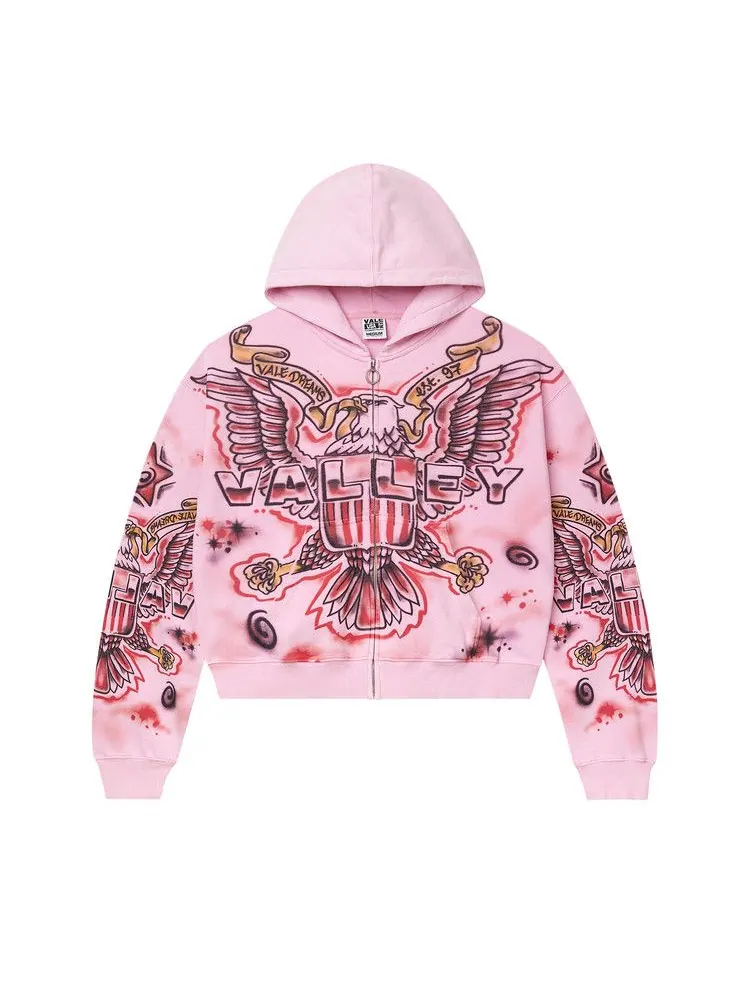 Толстовка Vale Forever Flag Zip Up — изображение 1 из 2, розовый