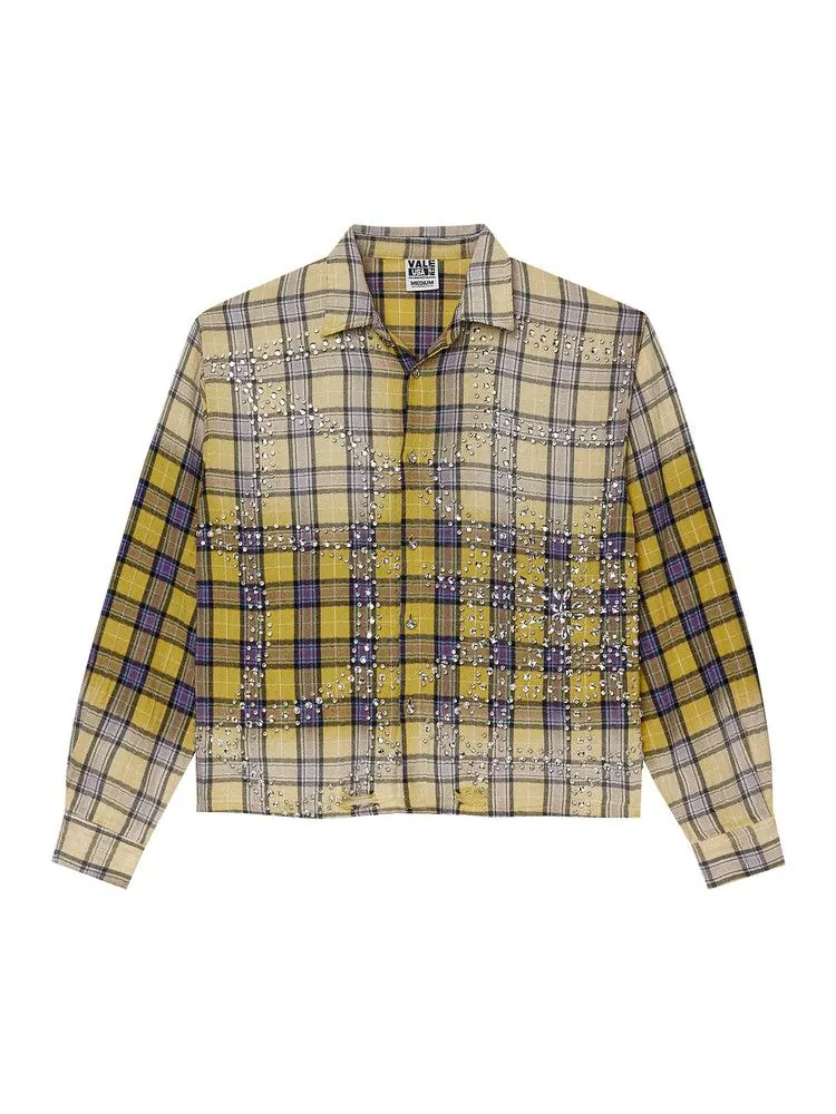 Топ Vale Forever Lemonhead Flannel — изображение 1 из 2, желтый/синий