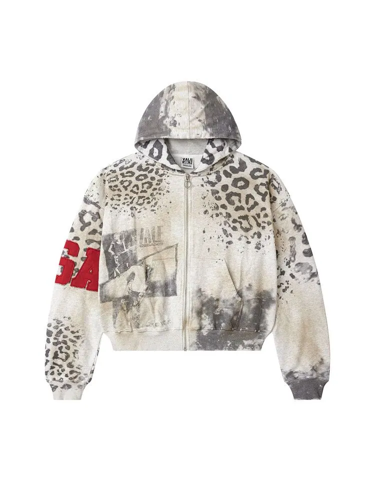 Толстовка Vale Forever Cheetah Zip Up — изображение 1 из 2, серый