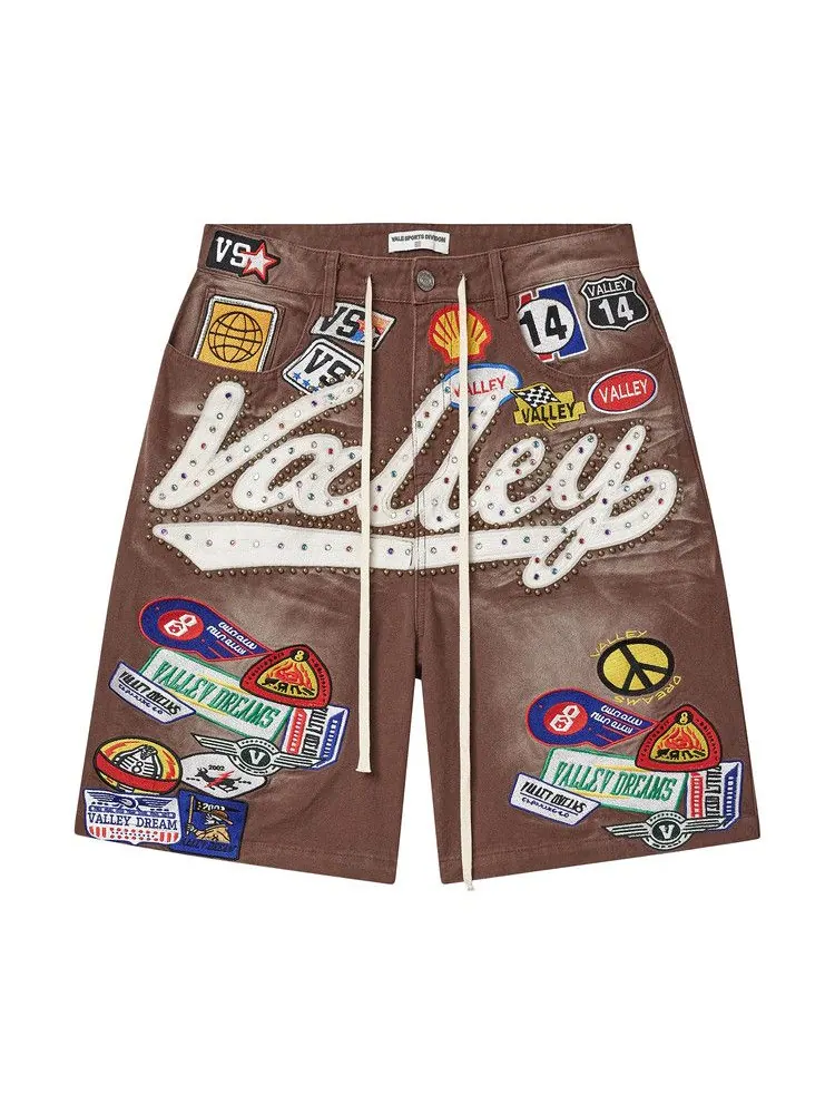 Брюки Vale Forever Brown 1980s Jorts — изображение 1 из 2, красный