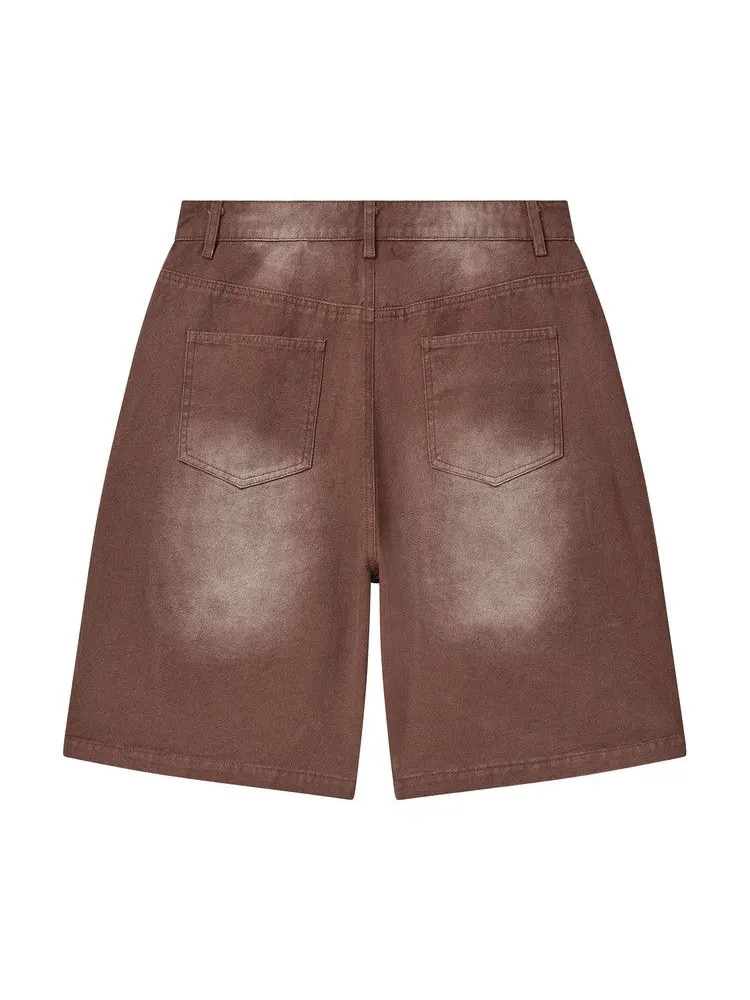 Брюки Vale Forever Brown 1980s Jorts — изображение 2 из 2, красный