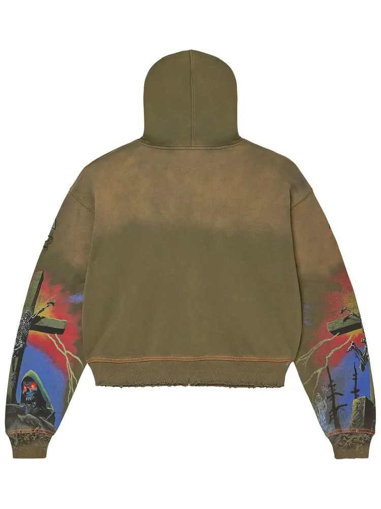 Толстовка Vale Forever Damned Big Zip Up — изображение 2 из 2, зеленый
