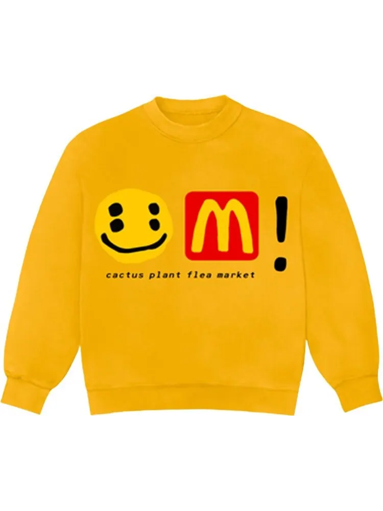 Толстовка Cactus Plant Flea Market x McDonald's Icons! Crewneck 'Golden Arches' — изображение 1 из 2, желтый