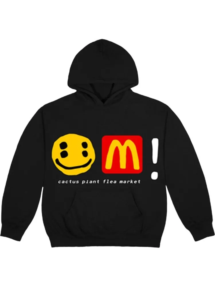 Худи Cactus Plant Flea Market x McDonald's Icons! Hoodie 'Black' — изображение 1 из 2, черный