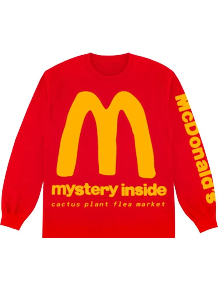 Лонгслив Cactus Plant Flea Market x McDonald's Drive-Thru Long-Sleeve 'Tomato' — изображение 1 из 2, красный