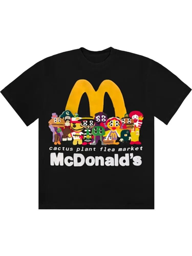 Футболка Cactus Plant Flea Market x McDonald's Cactus Buddy! And Friends Tee 'Black' — изображение 1 из 2, черный