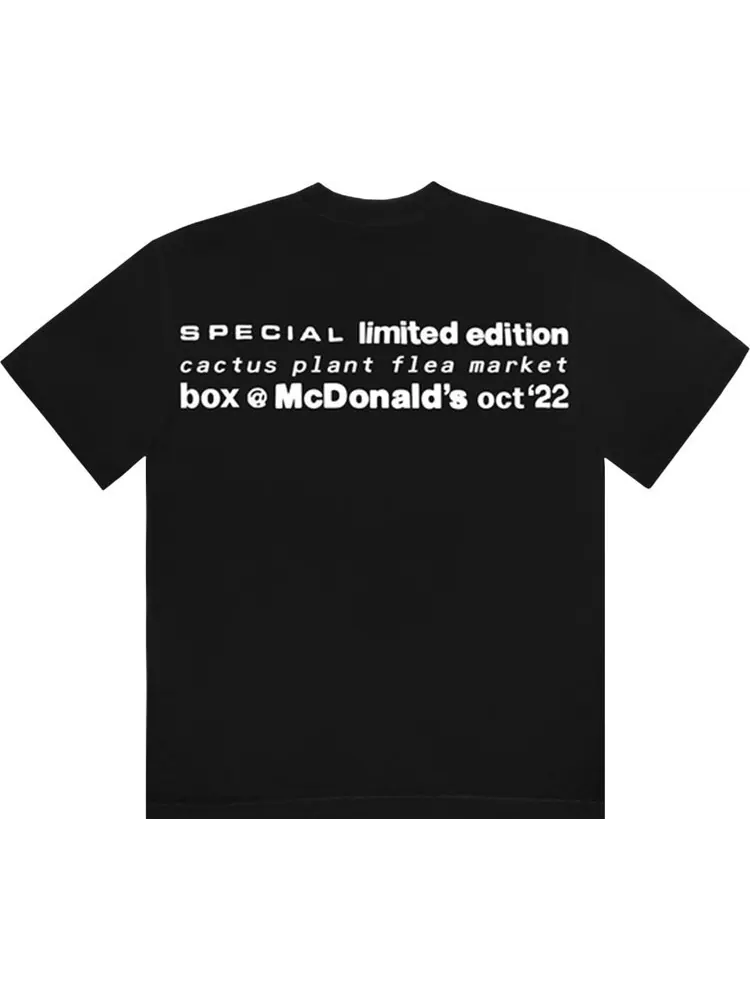 Футболка Cactus Plant Flea Market x McDonald's Cactus Buddy! And Friends Tee 'Black' — изображение 2 из 2, черный