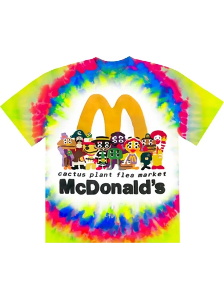 Футболка Cactus Plant Flea Market x McDonald's Cactus Buddy! And Friends Tee 'Custom Tie-Dye' — изображение 1 из 2, мульти