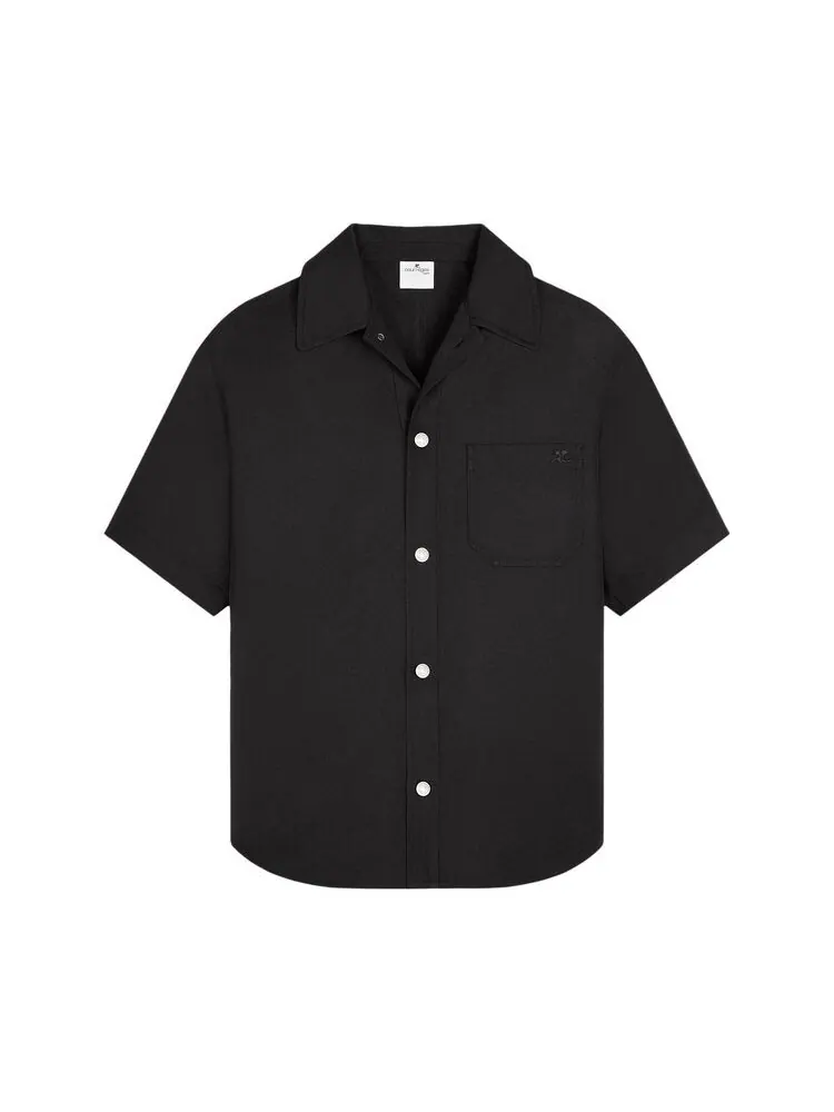 Рубашка Courrèges Skate Retro Twill Shirt Black — изображение 1 из 1, черный
