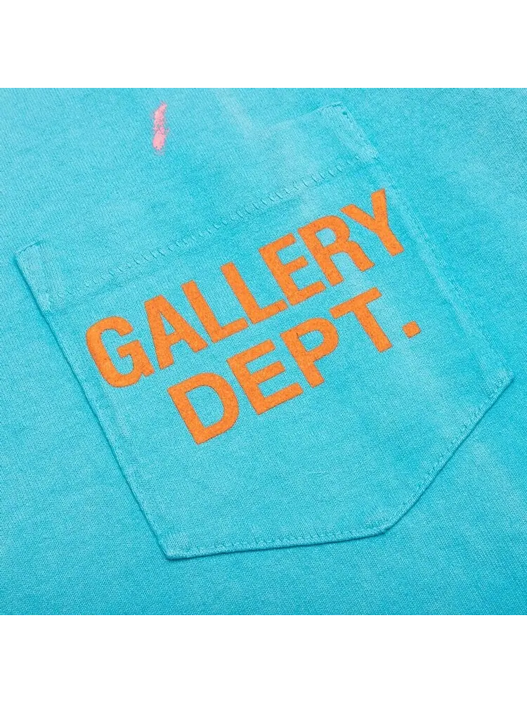 Футболка Gallery Dept. Vintage Logo Painted Turquoise — изображение 3 из 3, синий