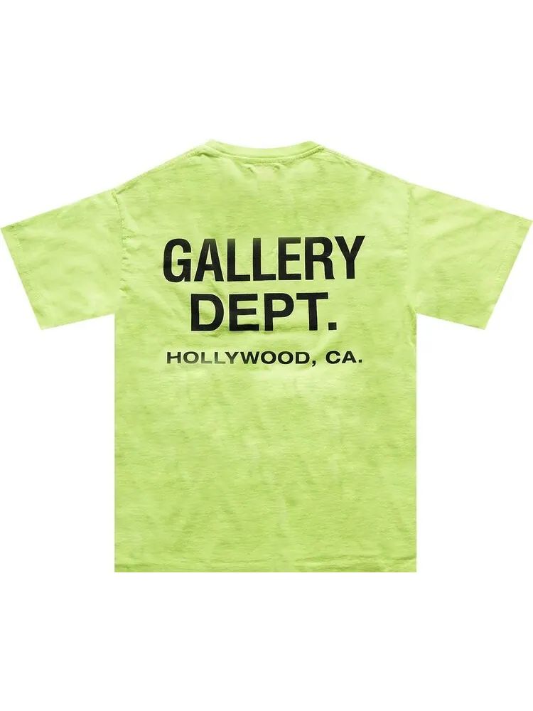 Футболка Gallery Dept. Vintage Souvenir Tee 'Lime Green' — изображение 2 из 2, зеленый