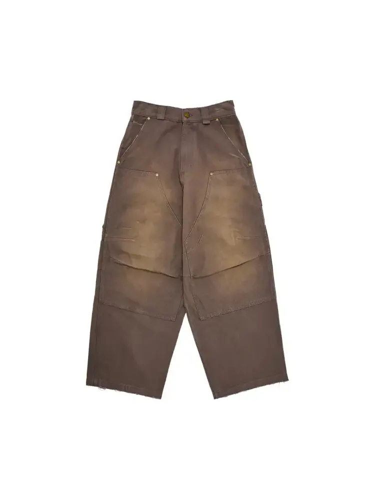 Брюки Willy Chavarria Stockton Double Knee Pant 'Concrete' — серый