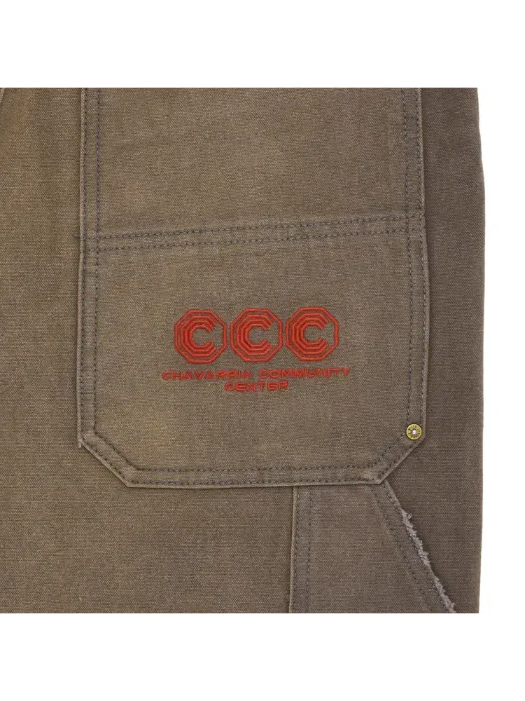 Брюки Willy Chavarria Stockton Double Knee Pant 'Concrete' — изображение 3 из 3, серый